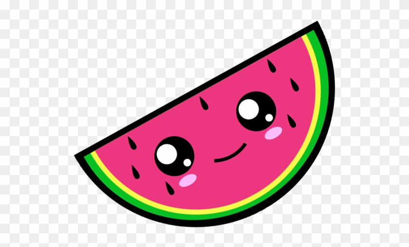 7 - Kawaii Watermelon Clipart #411270