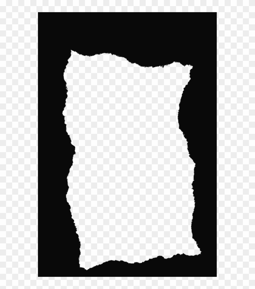 Ripped Paper Png - Monochrome Clipart