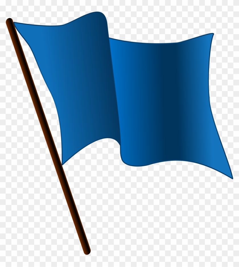 Open - Blue Flag Clipart #411325