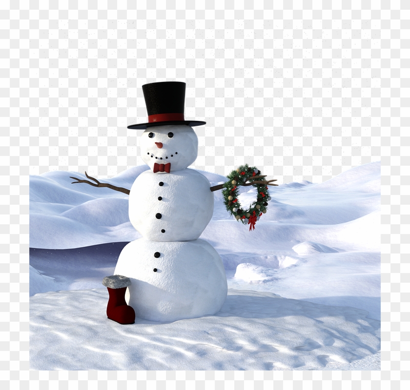 Snow Man, Winter, Wintry, Christmas, Cold, Snow, Slide - Muñecos De Nieve Imágenes Clipart