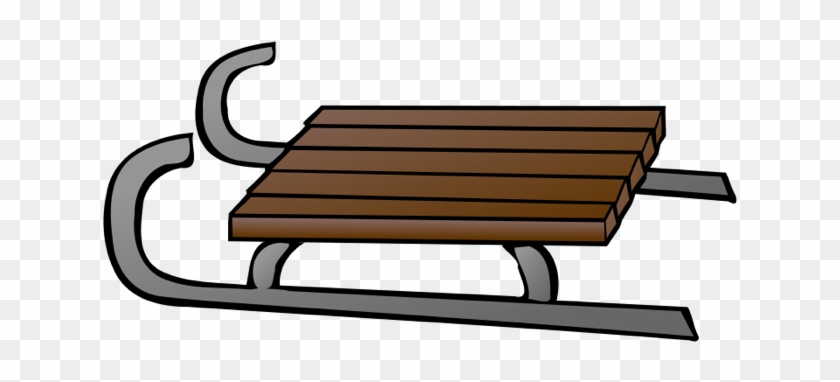 Snow Sled - Sled Clipart - Png Download #411582