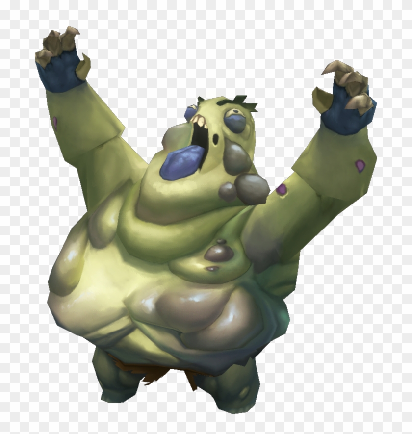 Low Poly Fat Zombie 3d Model Low-poly Animated Obj - Zombie 3d Low Poly Clipart #411599