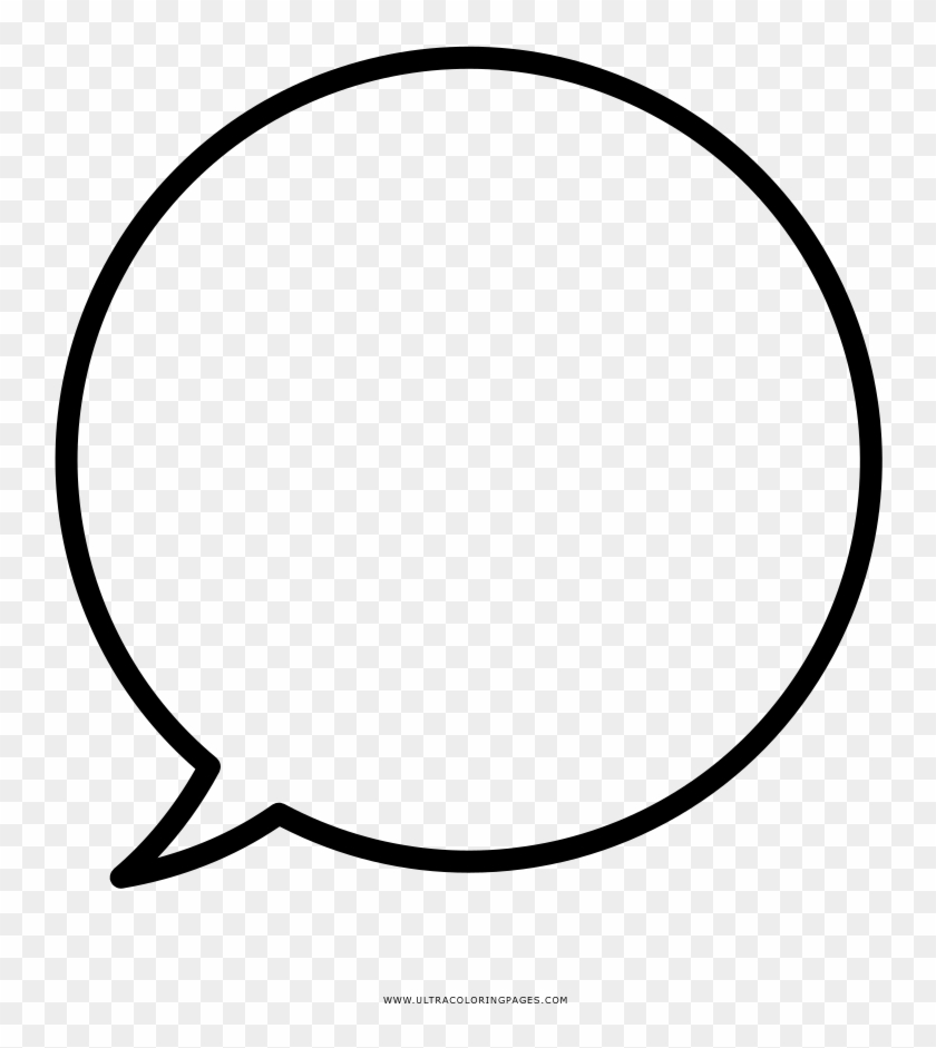 Talk Bubble Coloring Page - Qoo Clipart #411661