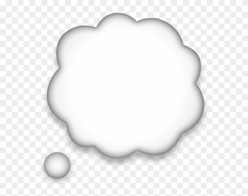 Speech Bubble Emoji - Thinking Cloud Emoji Png Clipart #411710