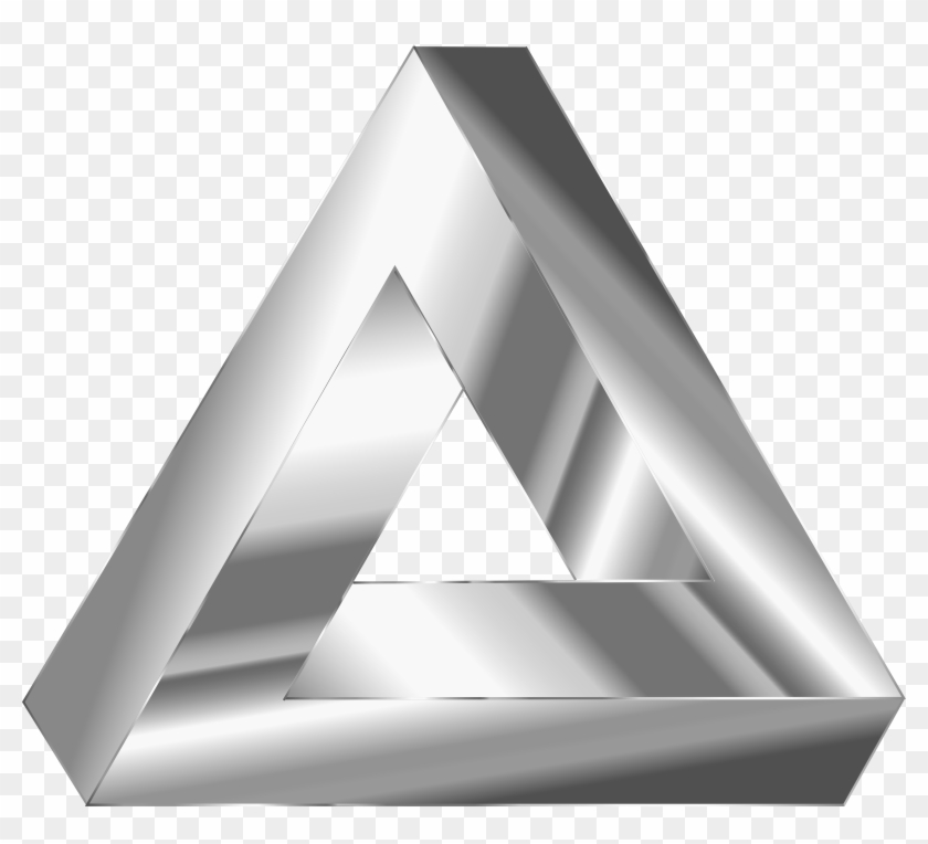 Big Image - Silver Penrose Triangle Clipart #411734