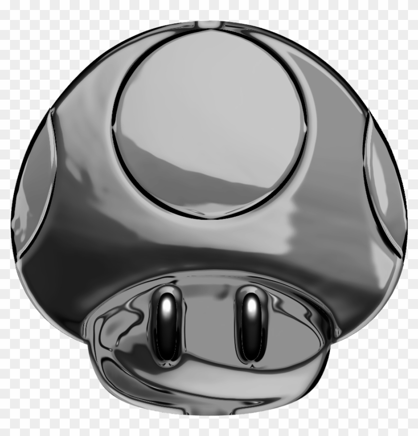 Custom Mario Mushroom Png , Png Download - Metal Mario Power Up Clipart #411741