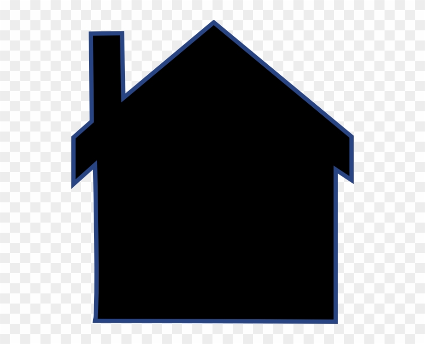 House With Chimney Silhouette Clipart