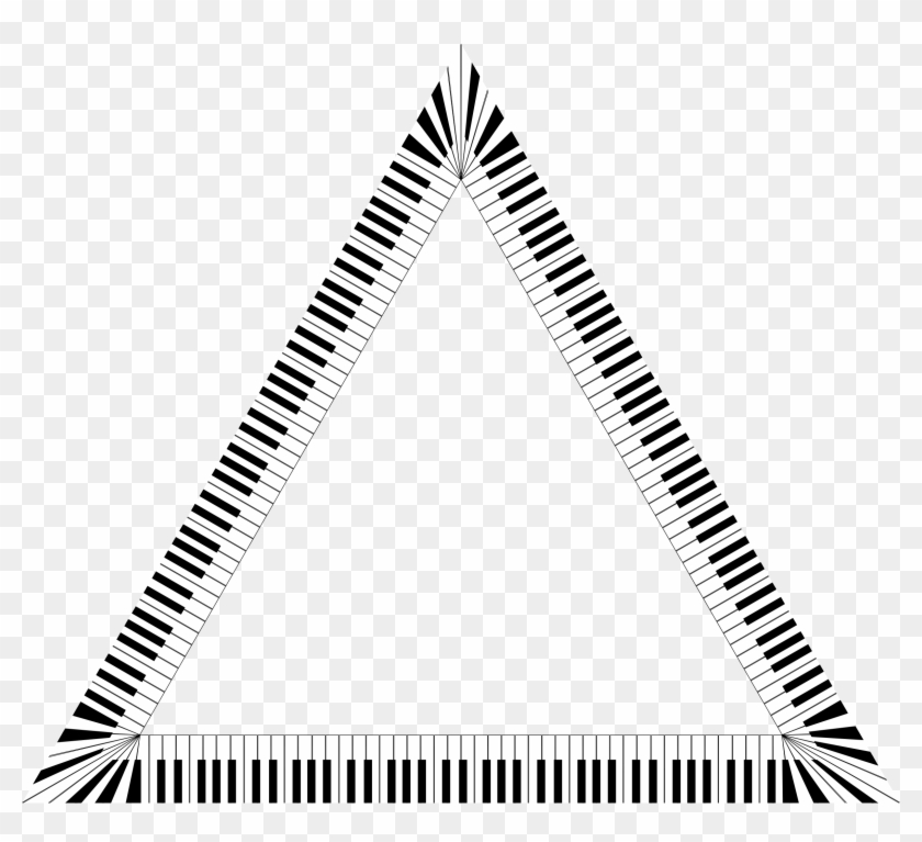 This Free Icons Png Design Of Piano Keys Triangle Clipart #411837