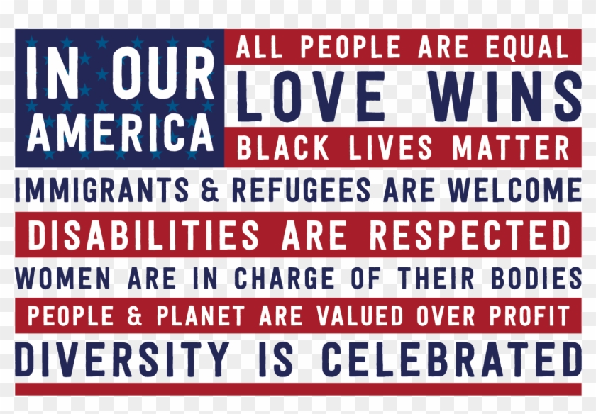 Our America Yard Sign Clipart