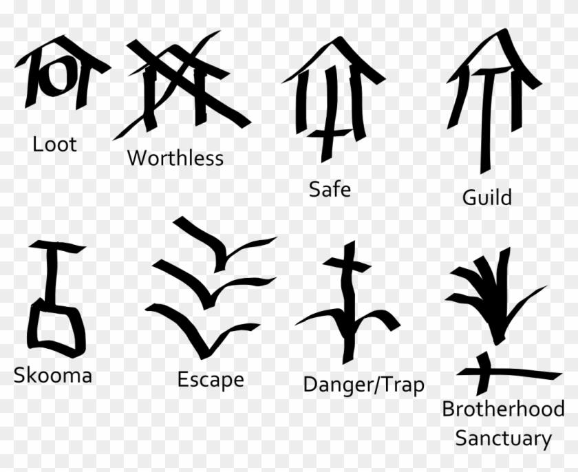 Graffiti Tesrenewal Morroblivion Skywind Skyblivion - Dark Brotherhood Shadow Marks Clipart #413211