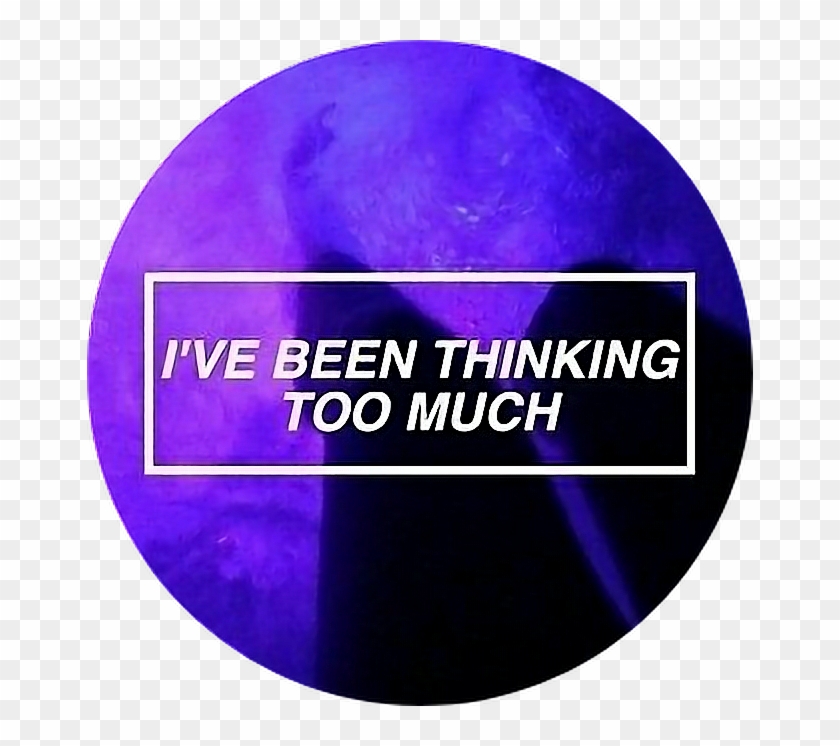 Tumblr Aesthetic Purple Quote Quotes Png Purple Tumblr - Circle Clipart