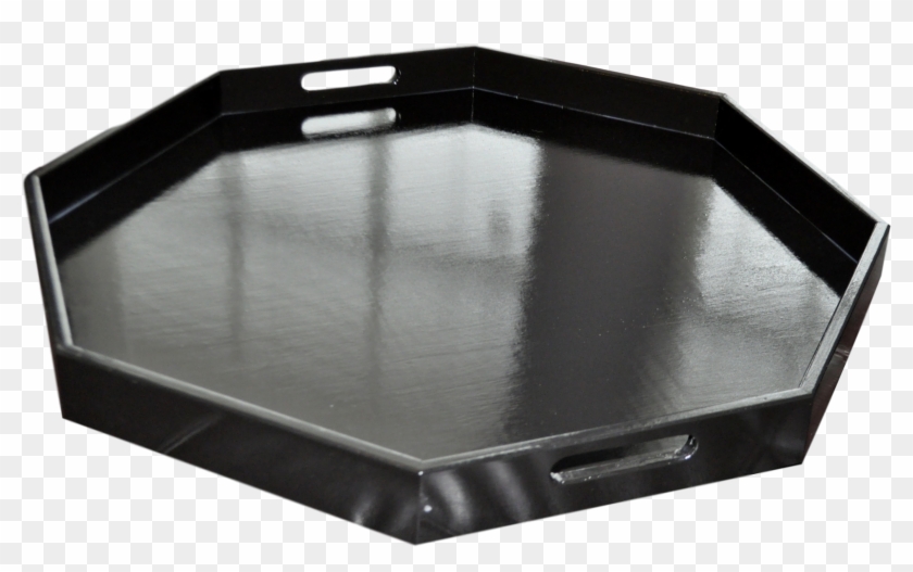 Black Octagon Large Ottoman Tray Clipart #413696