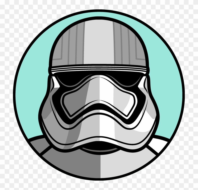 Around Like A Lightsaber - Captain Phasma Face Drawing Clipart #414047