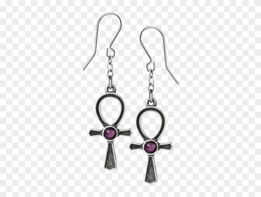Ankh Of Osiris Drop Earrings - Ankh Kolczyk Clipart #414085