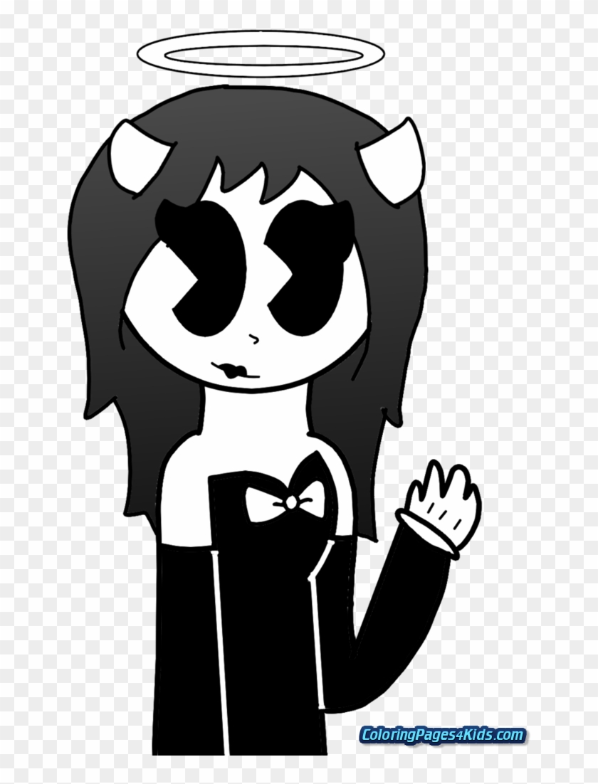 Bendy And The Ink Machine Coloring Pages - Cartoon Clipart