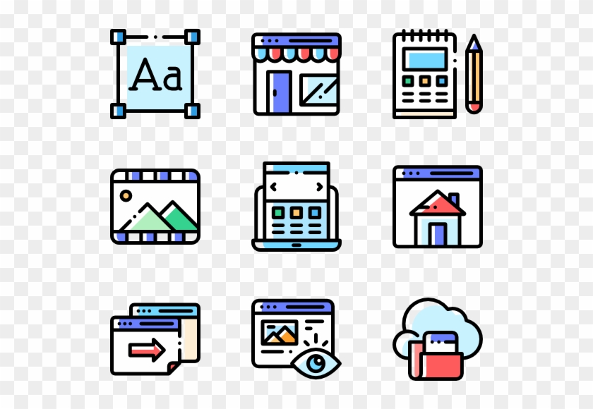 Web Design - Machinery Icons Clipart