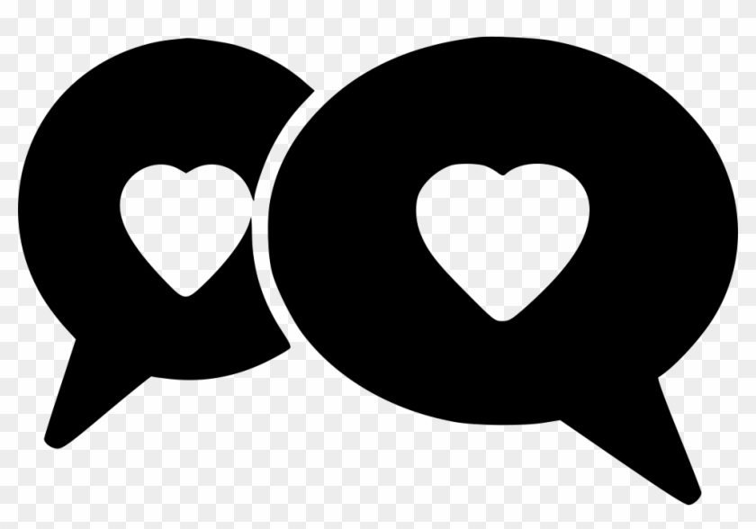 Chat Bubbles Svg Png Icon Free Download 572936 Onlinewebfonts - Heart Clipart #414737