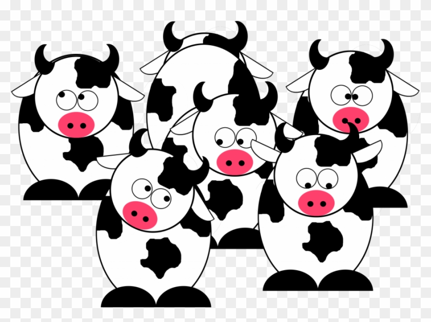 Cow Herd - Herd Of Cows Clipart - Png Download
