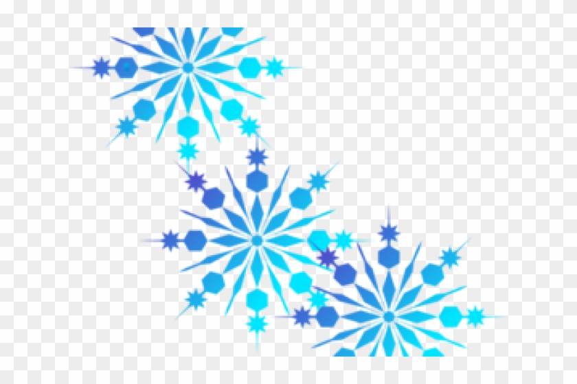 Snowflake Clipart Border - Transparent Background Snowflake Clipart - Png Download
