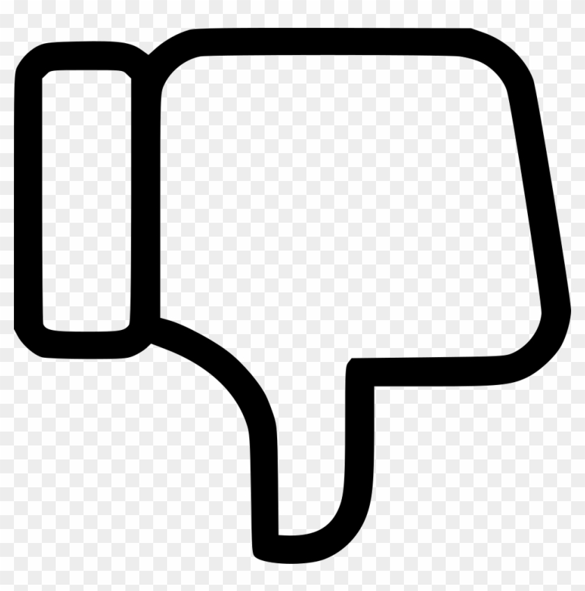 Dislike Facebook Thumb Down Thumbsdown Like Svg Png - Dislike Vector Clipart #415453