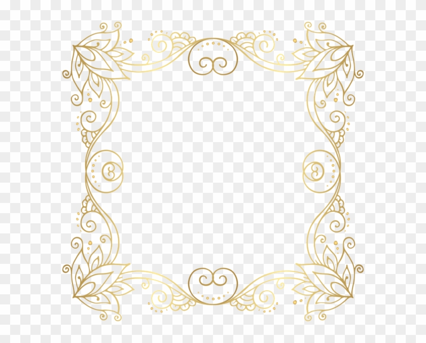 Graphic Royalty Free Download Gold Frame Png Clip Art - Clip Art Transparent Png #415454