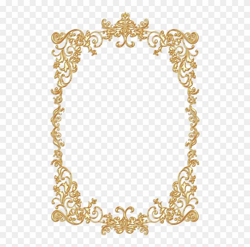 Golden Vintage Frame Png Clipart (#415525) - PikPng