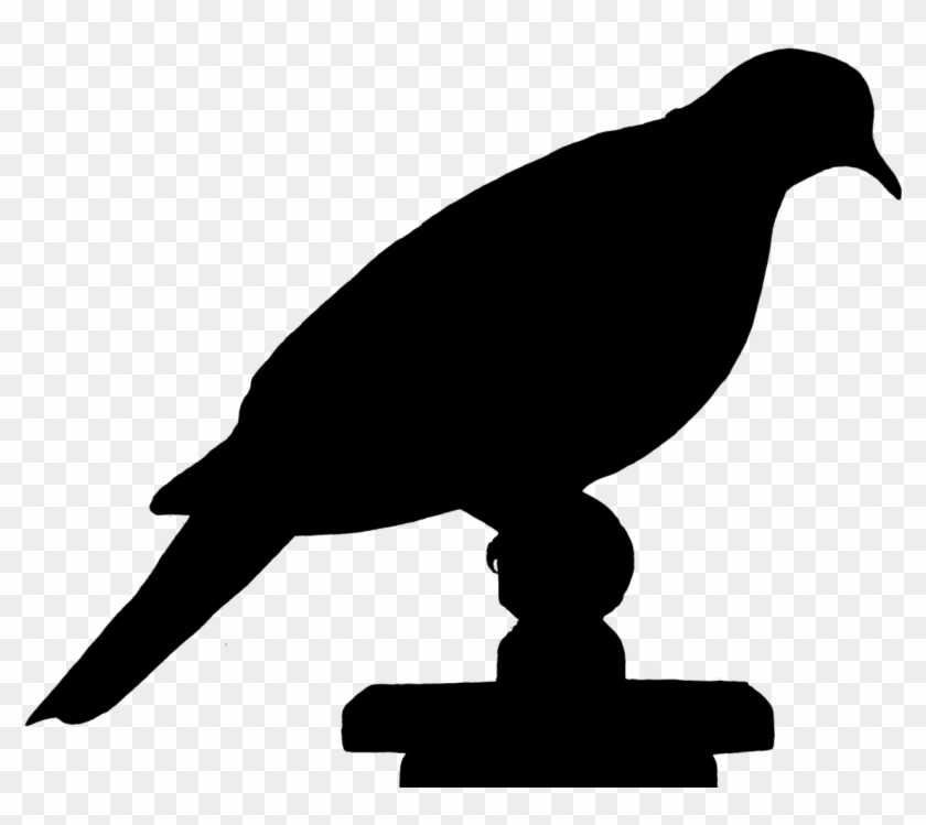 Dove Bird Silhouette - Gambar Siluet Burung Clipart