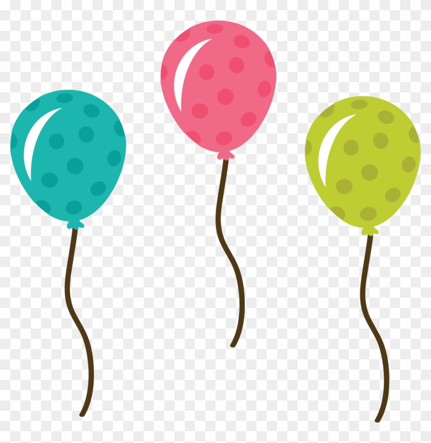 Balloon Png - Cute Birthday Balloons Clipart Transparent Png #416483