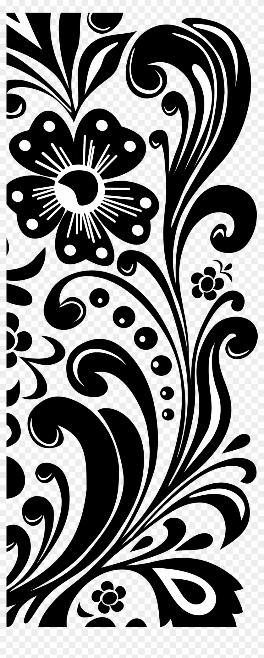 Index Of /hp - Flowers Border Line Art Clipart #416738