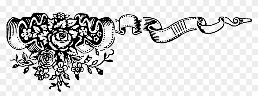 Digital Floral Border Design Downloads - Corner Design For Book Png Clipart #417220