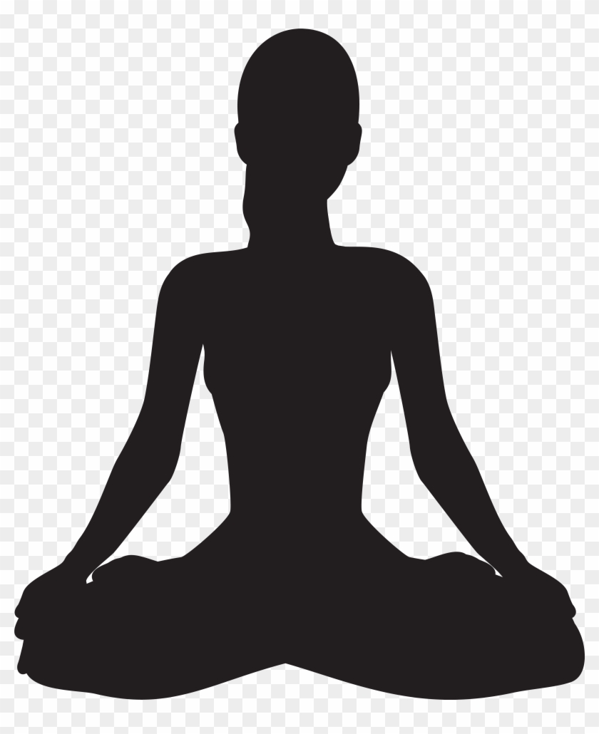 Meditating Silhouette Png Clip Art Transparent Png