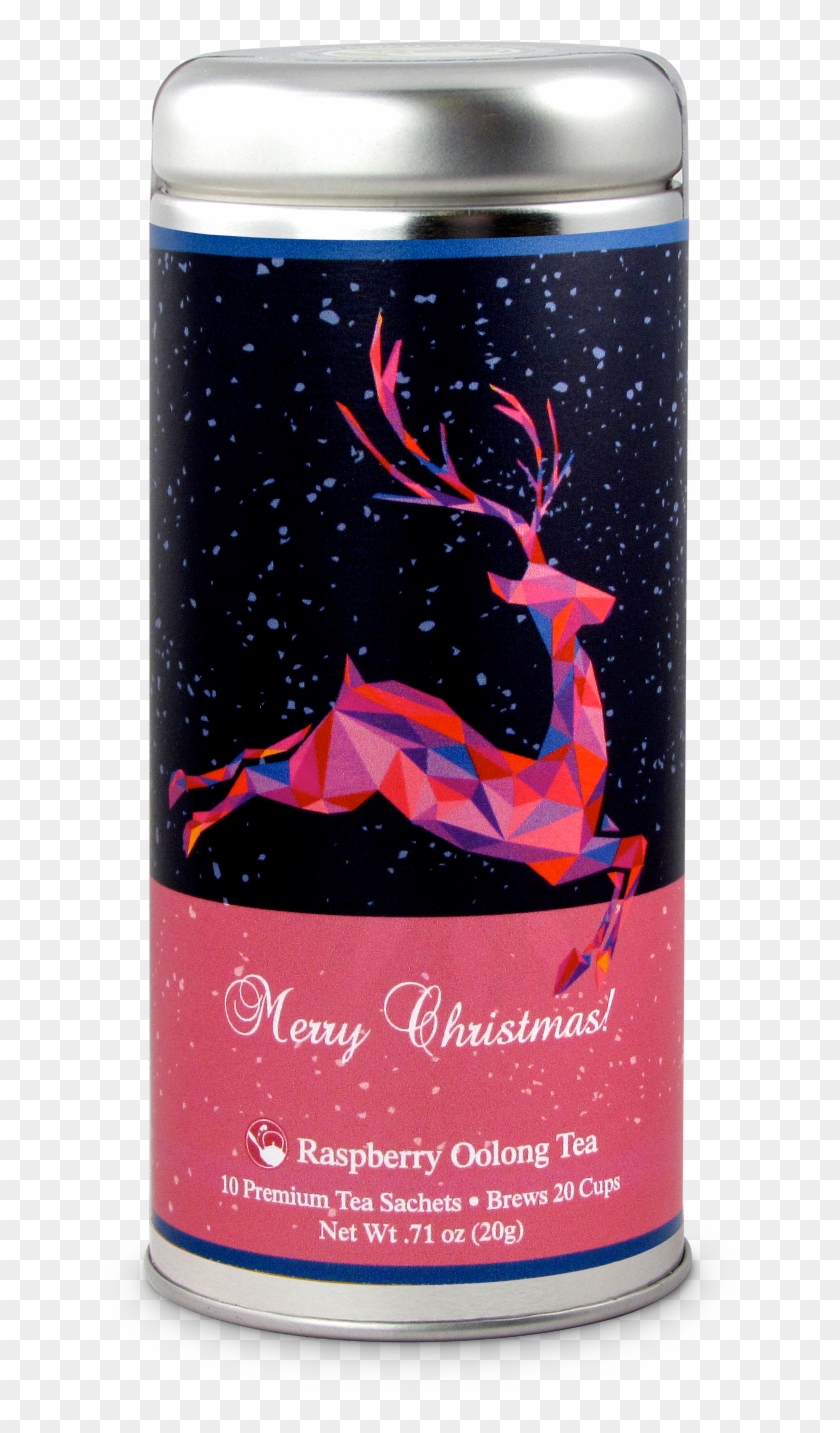 Pink Geometric Reindeer - Glass Bottle Clipart #417592