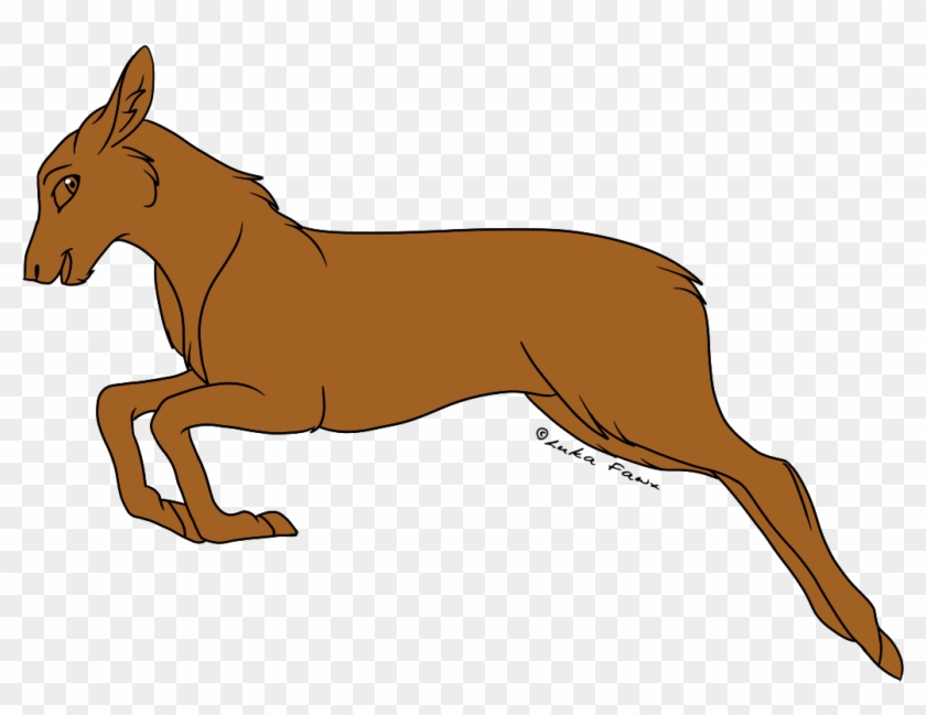 F2u Customizable Deer Base - Deer Base Line Art Clipart #417647