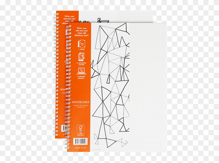 Whitelines Notebook A4 Squared, Lined Or Dot Grid Paper - Link Wire Micro A4 Squared 5 X 5 60 Sheets 80gr Clipart