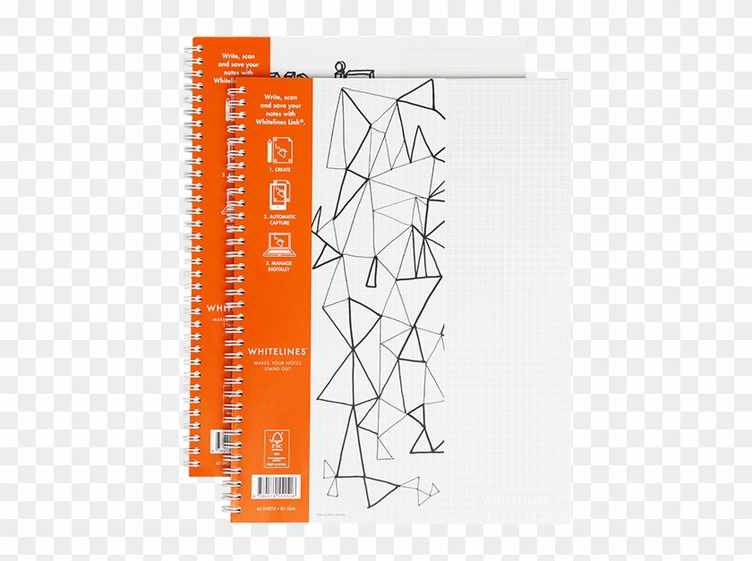 Whitelines Notebook A4 Squared, Lined Or Dot Grid Paper - Link Wire Micro A4 Squared 5 X 5 60 Sheets 80gr Clipart #417699