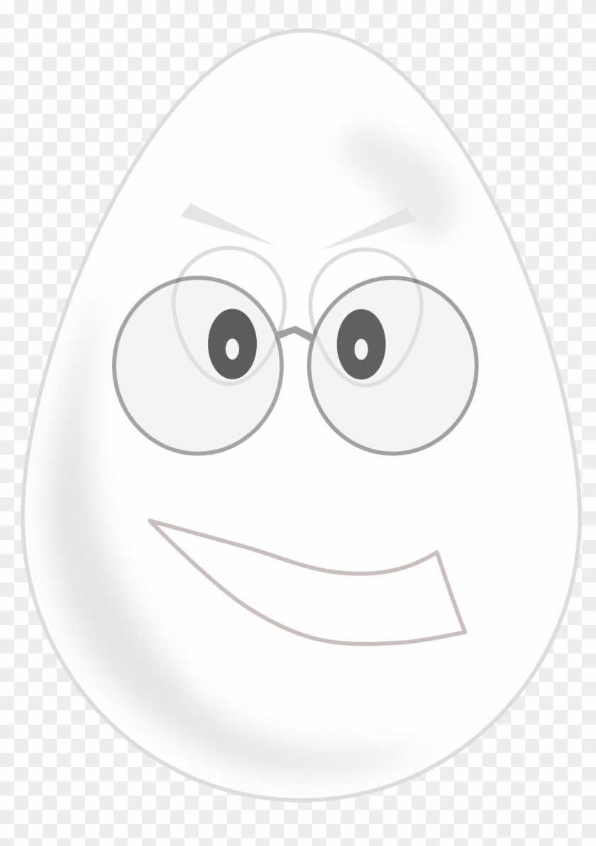 This Free Icons Png Design Of Egg Wear Glasses Clipart