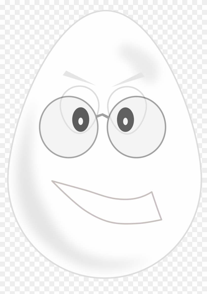 This Free Icons Png Design Of Egg Wear Glasses Clipart #417777