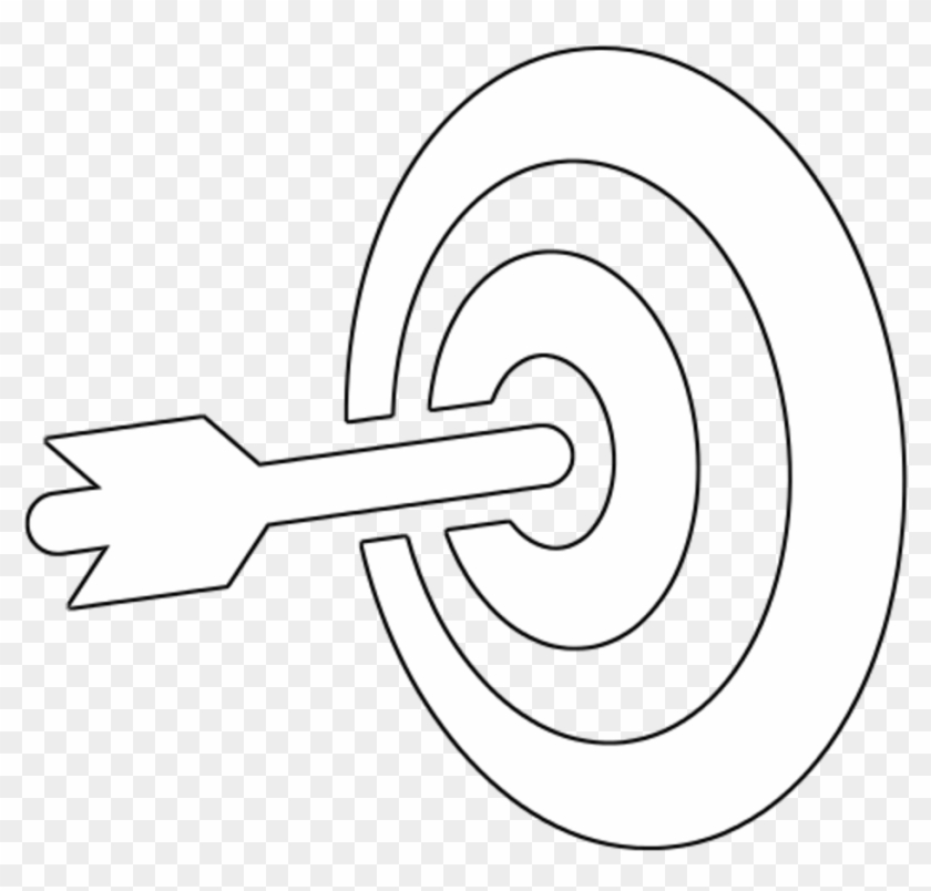 Bullseye - Target Icon Png White Clipart #417945