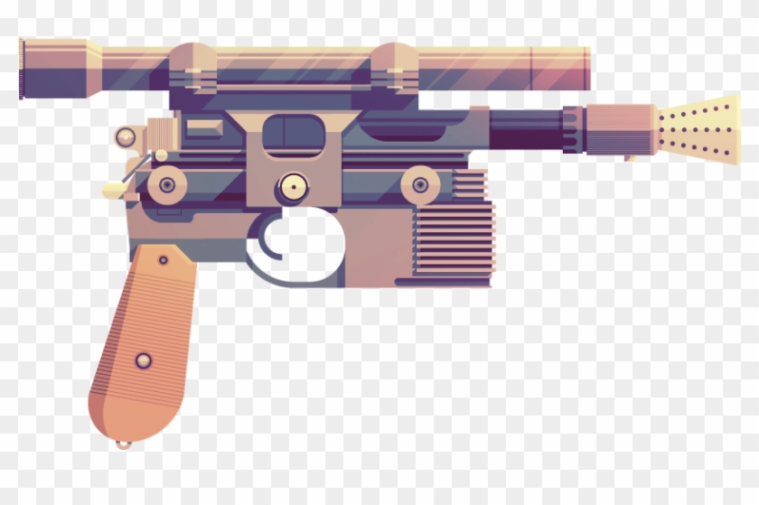 Dl-44 Large - Ranged Weapon Clipart