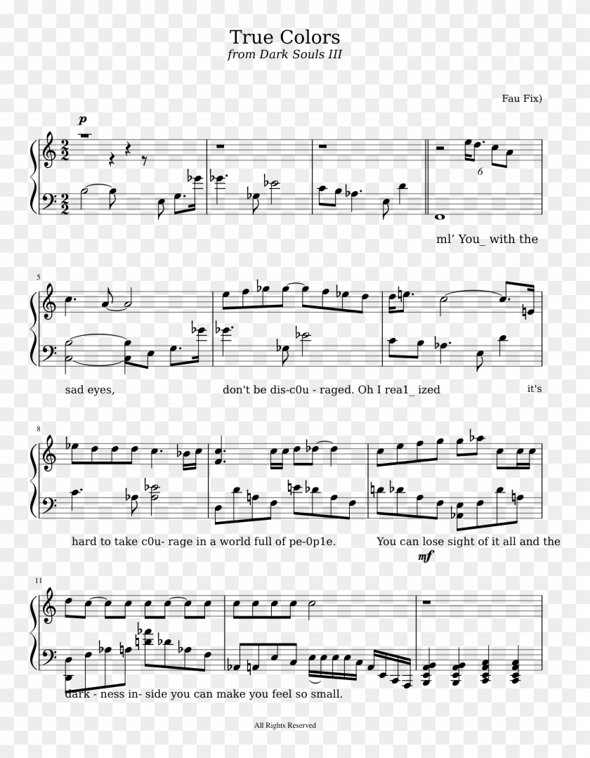 Print - Hallelujah Easy Piano Sheet Music Free Printable Clipart #418283