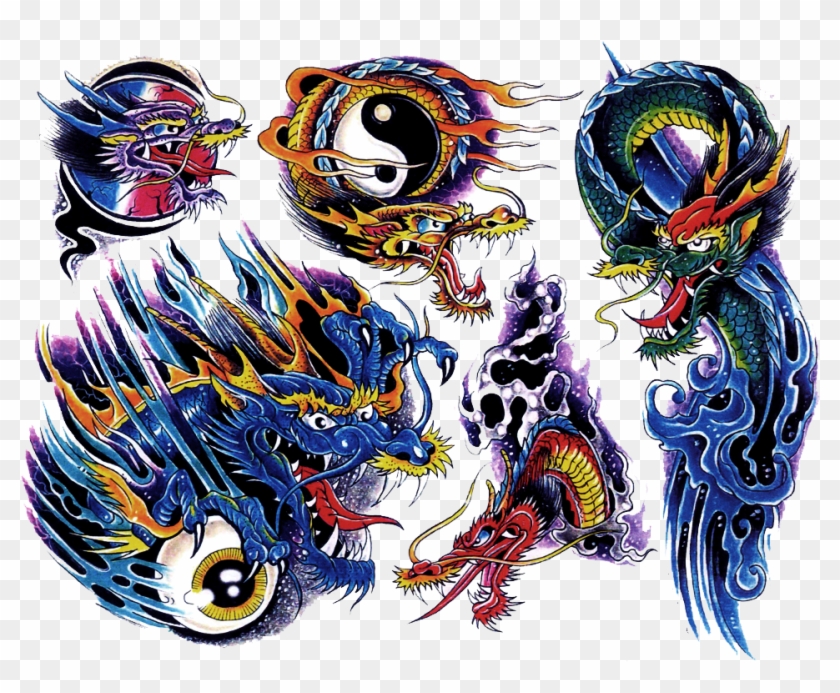 Color Tattoo Png Clipart - Full Color Tattoo Design Transparent Png