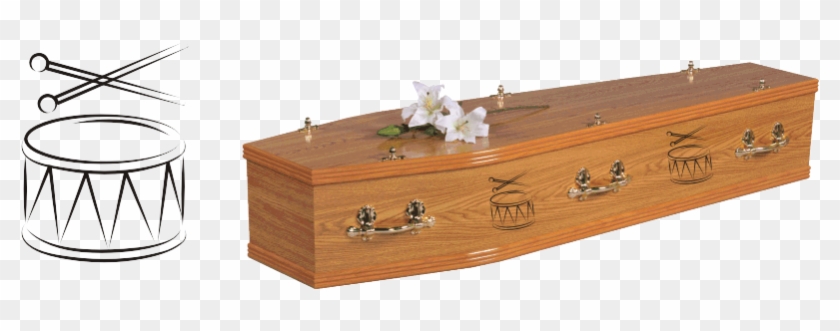 Drum Coffin Decal - Coffin Clipart