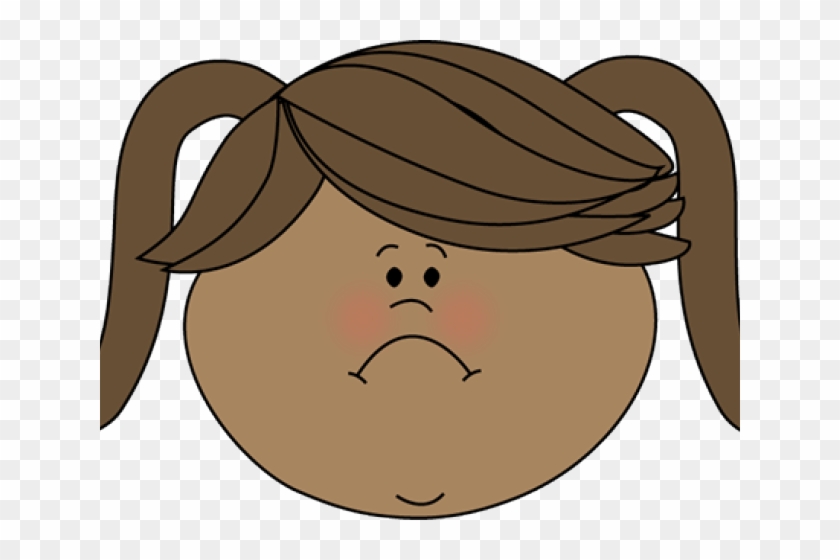 Sadness Clipart Angry Face - Girl Carrying Books Clipart - Png Download