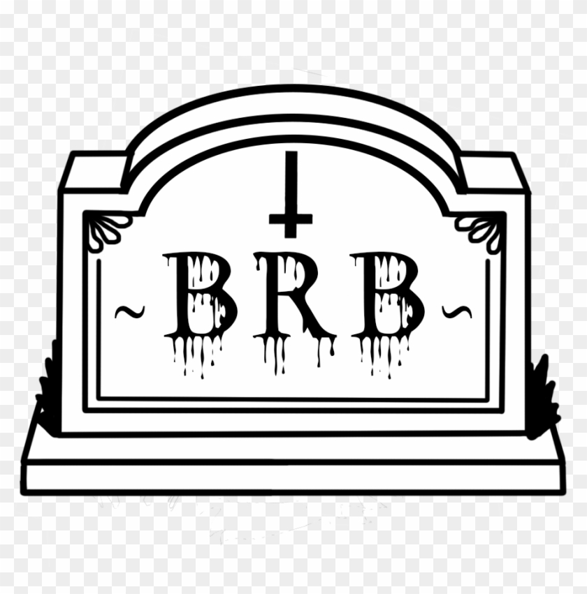 Death Rip Grave Brb Iwanttodie Angelcore Blackandwhite Clipart