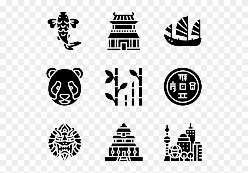 China Symbols - Cinema Icons Png Clipart