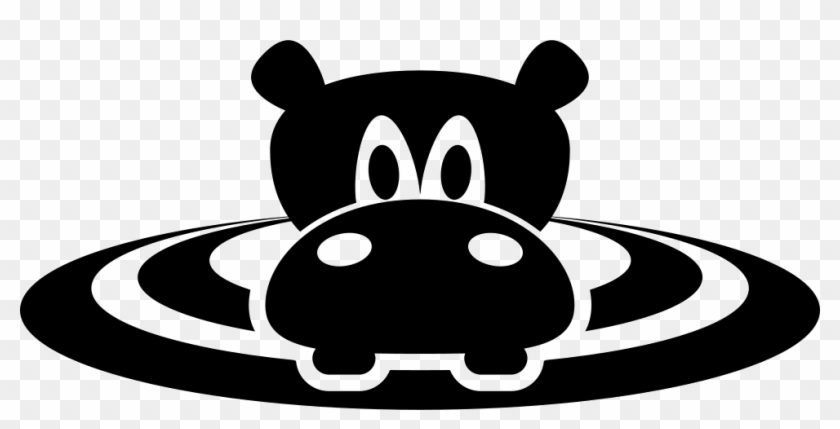 Png File Svg - Hippo Silhouette Clipart