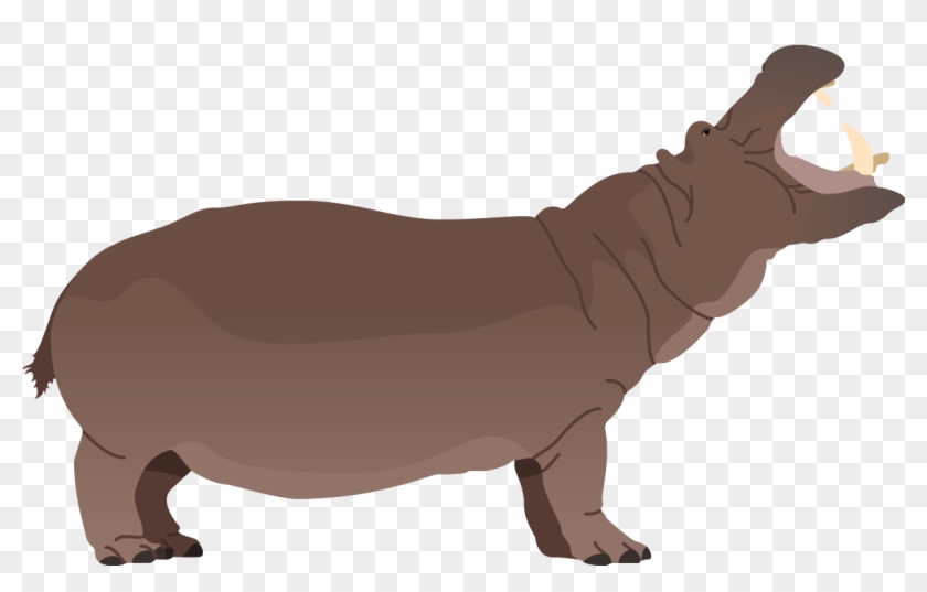 Hippopotamus Poster - Indian Rhinoceros Clipart