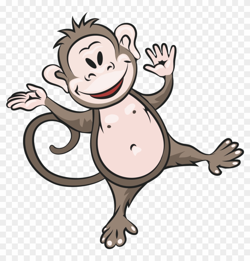 Kisspng Monkey Hippopotamus Rhinoceros Clip Art Cute - Clip Art Transparent Png #4101011