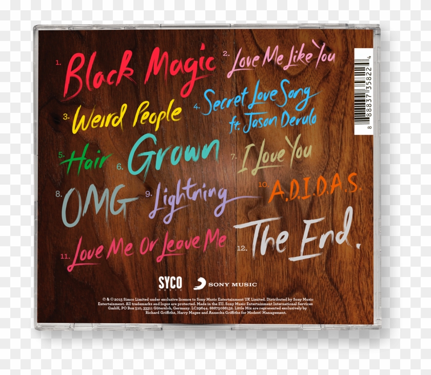 Fluid Birmingham - Little Mix Get Weird Tracklist Clipart