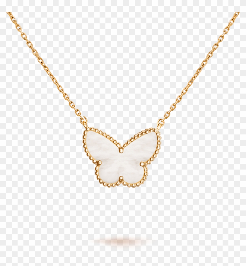Lucky Alhambra Butterfly Pendant, - Necklace Clipart #4101401